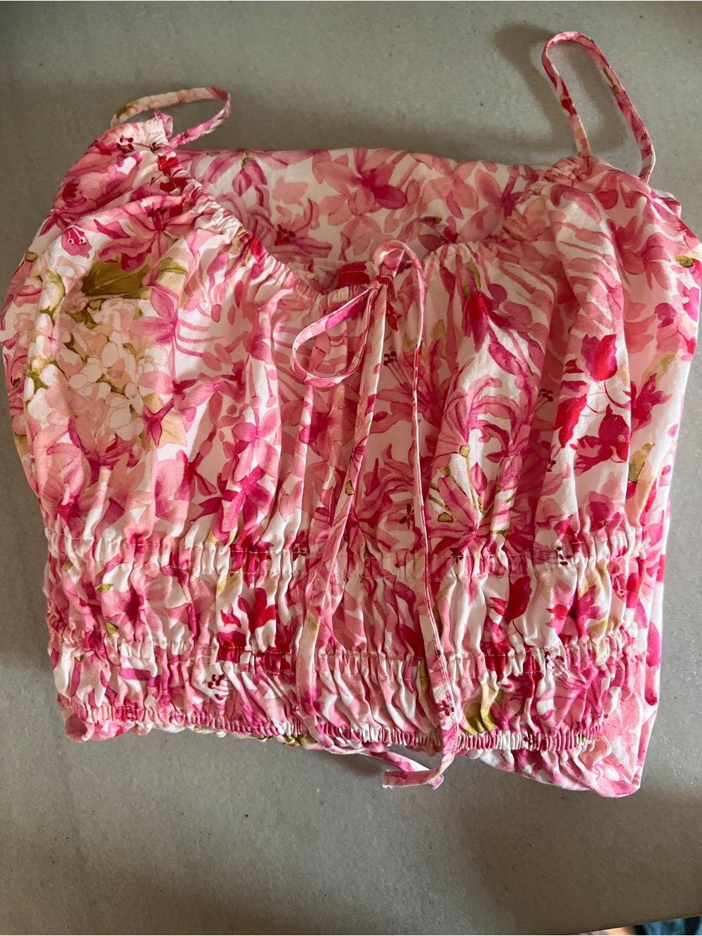 Floral Pink Maxi Skirt - Lightweight Summer Sleeveless - Picture 10 of 10